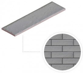 Плитка клінкер Cerrad Foggia Gris 24,5x6,5 см 5901779371924