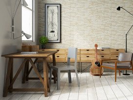 Плитка клінкер Cerrad Kallio Cream 45x15 см 5901779373768