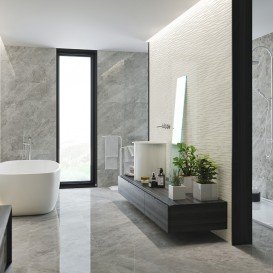 Плитка настенная Baldocer Balmoral Silver 90х30 см 175608