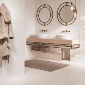 Плитка настенная InterCerama Consepto 60х23 см светло-бежевый рельеф 021- 1/р 212504