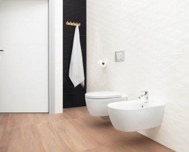 Плитка настенная Paradyz Elia Bianco B 25х75 см SSR-250X750-1-ELIA.BIB