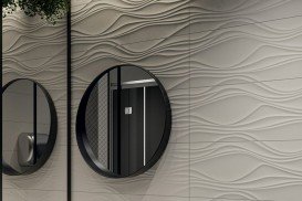 Плитка настінна Paradyz Neve Bianco Struktura глянсова 25х75 см SSR-250X750-1-NEVE.BI---B