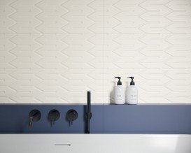 Плитка настінна Paradyz Nightwish Bianco B 25х75 см SSR-250X750-1-NIGH.BIB