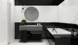 Плитка настінна Paradyz Synergy Bianco Sciana B Struktura 30х60 см SS--300X600-1-SYNE.BIB