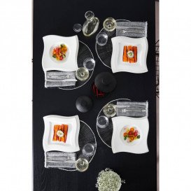 Плоская квадратная тарелка Villeroy & Boch NewWave 27х27 см премиум фарфор белый 10-2525-2619