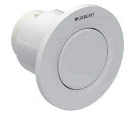 Пневмокнопка змиву для унітазу Geberit Type 01 дистанційна одинарний змив білий 116.041.11.1