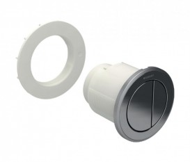 Пневмокнопка змиву для унітазу Geberit Type 10 подвійний змив хром матовий / хром глянсовий / хром матовий 116.057.KN.1