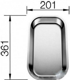 Піддон для мийки Blanco нержавіюча сталь 220145