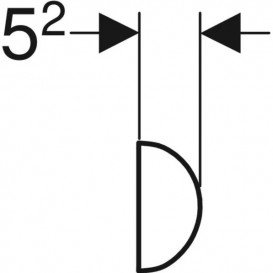 Підголівник для ванн Geberit універсальний сірий матовий 554.904.00.1