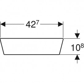 Подголовник для ванн Geberit универсальный серый матовый 554.904.00.1