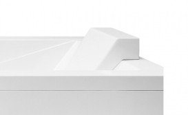 Подголовник для ванны Besco Modern полиуретан белый ZWM