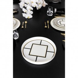 Поднос Villeroy & Boch MetroChic Gifts 33 см белый/золото/черный 10-4483-6072