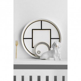 Поднос Villeroy & Boch MetroChic Gifts 33 см белый/золото/черный 10-4483-6072