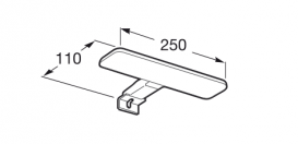 Подсветка для зеркала Roca Starlight LED 6 Вт плафон 250 мм хром матовый A813082000