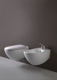 Унитаз подвесной безободковый  Flaminia Spin goclean white 5085G