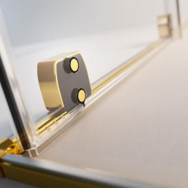 Рухлива частина шторки для ванни Radaway Furo Gold PND II 73.8х150 см права профіль золото скло прозоре 10109738-09-01R