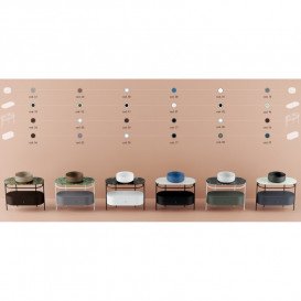 Полиця для консолі ArtCeram Flair 4.0 кераміка nero marquinia TFA010 90