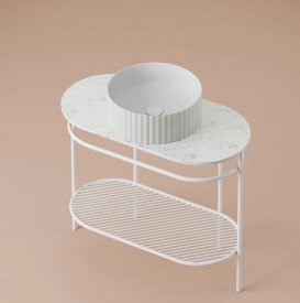 Полиця для консолі ArtCeram Flair 4.0 метал білий матовий TFA013 05