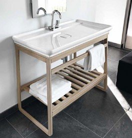 Полка для консоли ArtCeram Naked System SLITTA дуб выбеленный ACM021