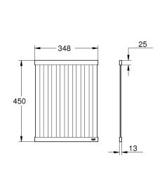 Полиця-решітка для посуду Grohe складана 348х450 мм графіт темний матовий 40856AL0