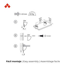 Полкотримач Sanwerk Rei NGM чорний матовий ZC0000169
