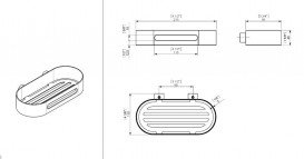 Поличка для душової кабіни Sonia S5 нержавіюча сталь хром 141494