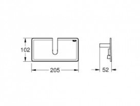 Полочка для душевых систем Grohe Euphoria EasyReach акрил белый 26362LN1