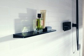 Полочка для ванной Axor Universal Circular металл черный матовый 42844670