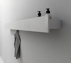 Поличка для ванної Geberit Acanto 45 см білий матовий/біле скло 500.617.01.2