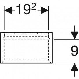 Полочка для ванной Geberit iCon 22,5x23,3x13,2 см ДСП дуб 502.321.JH.1