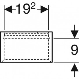 Полиця для ванної Geberit iCon 22,5x70x13,2 см ДСП горіх гікорі 502.320.JR.1