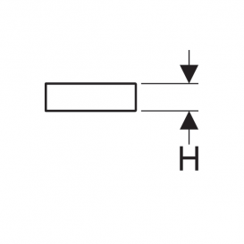 Полочка для ванной Geberit iCon 37 см ДСП натуральный дуб/меламин древесная структура 841339000