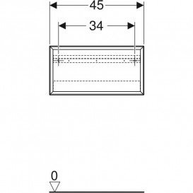 Полиця для ванної Geberit iCon 45x23,3x13,2 см ДСП дуб 502.322.JH.1