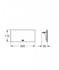 Поличка для ванної Grohe Plus на змішувач пластик білий 40954000