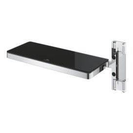 Полиця для ванної Grohe Rainshower Aqua метал/скло чорний/хром 101677KI00