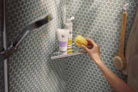 Полочка для ванной Hansgrohe AddStoris S угловая хром 41761000