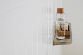 Полочка для ванной Hansgrohe Axor Universal Circular 400 мм металл матовый никель 42844820