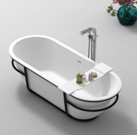 Полочка для ванной IStone Square белый матовый WD01109