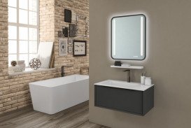 Полиця для ванної кімнати Kolpa San Ramona 550 мм МДФ білий 516590