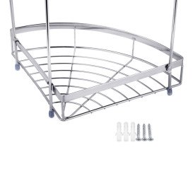 Полиця для ванної кімнати Kroner KRM Rizze-ACC329-2 кутова метал хром CV022913