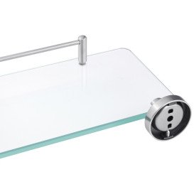 Поличка для ванної кімнати Kroner KRP Edelstahl Klassisch-ESG3707 50 см скло CV025661
