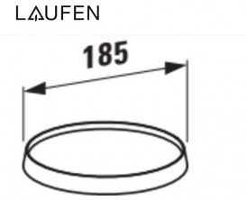 Полочка для ванной Laufen Kartell пластик хромированный H3853330040001
