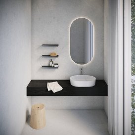 Полочка для ванной Ravak Slim S алюминий/латунь черный/хром X07P575