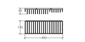 Полочка для ванной с мыльницей Lineabeta Filo металл хром 50022.29