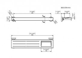 Полочка для ванной Sonia Contract-Hospitality хром 159598