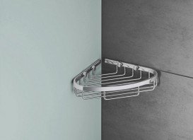 Полочка-решетка Grohe Start Cosmopolitan угловая большая металл хром 41172000