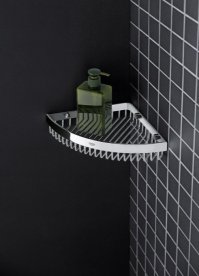 Полочка-решетка угловая Grohe Selection Cube хром 40809000
