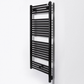 Полотенцесушитель электрический Zehnder Virando с тэном HOTS скрытого монтажа черный матовый AB-120-060-9017-HOTS-HID