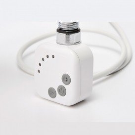 Полотенцесушитель электрический Zehnder Virando с тэном HEC с проводом белый AB-120-050-9016-HEC-SC