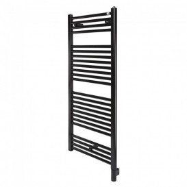 Полотенцесушитель електричний Zehnder Virando з теном HOTS прихованого монтажу чорний матовий AB-120-050-9017-HOTS-HID